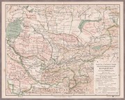 Карта Туркестана и части русских владений в Средней Азии, конца XIX века.