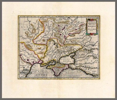 Карта Крыма. Херсонес Таврический, 1638 год.