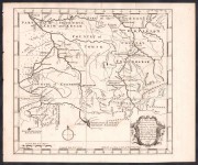 Карта Сибири: Новокузнецк, Томск, Красноярск, 1753 год.