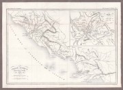Карта Античной Италии по Тациту. От Рима до Неаполя, 1830-е годы.