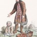 Костюмы народов России. Самоед с ребёнком, 1803 год.