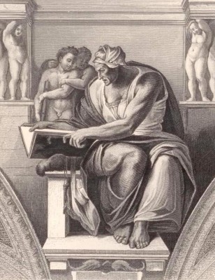 Микеланджело. Сикстинская капелла, гравюра 1852 года.