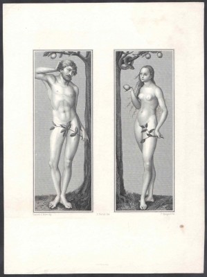 Лукас Кранах Старший. Адам и Ева.