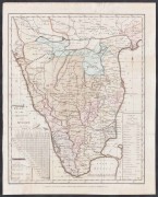 Карта Южной Индии [Андхра-Прадеш, Карнатака, Керала и Тамилнад], 1794 года.