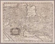 Карта Персии, Армении, Ассирии, Месопотамии и Вавилона, 1672 год.