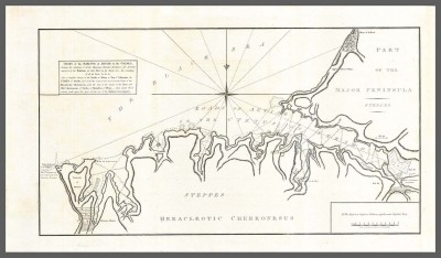 Крым. Антикварная карта Севастопольской бухты, 1810-е года.