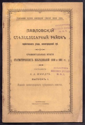 Павловский Сталеслесарный район [Нижний Новгород], 1902 год.