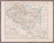 Карта Бельгии 1830-х годов.
