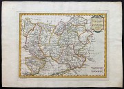 Карта Воронежской, Белгородской, Киевской, Могилёвской губернии и Новороссии.