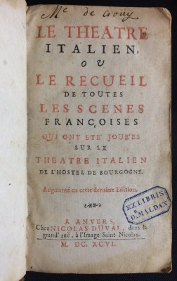 Антикварная книга на французском, 1699 год. 