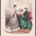 Французская мода. Антикварные гравюры 1867 года. Французская мода. Антикварные гравюры 1867 года.