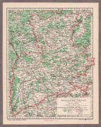 Карта Черниговской губернии, конца XIX века.
