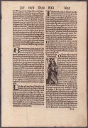 Лист из инкунабулы, [1496] год.