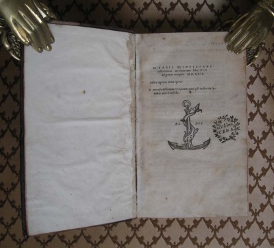 Ораторское искусство. Альд Мануций. Пост-инкунабула, 1521 год.