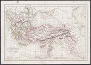 Антикварная карта Османской империи [Турции] и Современной Греции, середина XIX века.