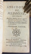 Анекдоты о медицине. В двух томах, 1766 год.