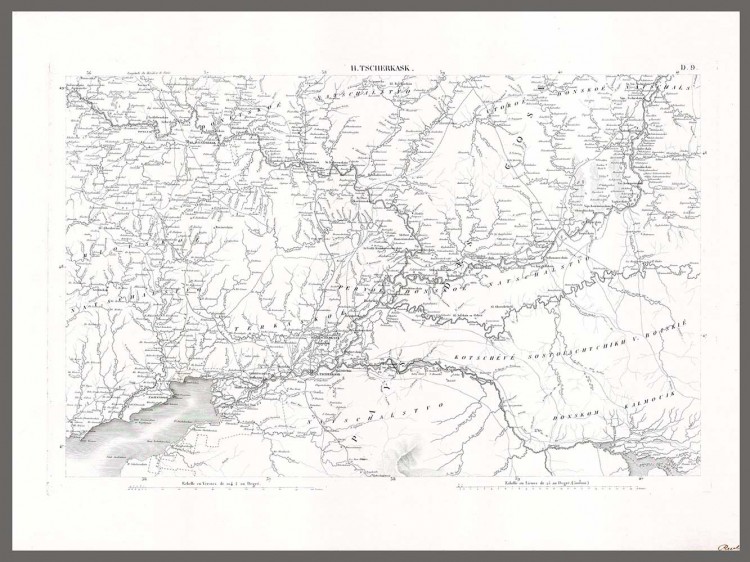 Карта войска донского до 1917 года подробная