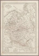 Антикварная карта России 1850 года.
