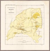 Карта месторождения золота в Трансваале (ЮАР).