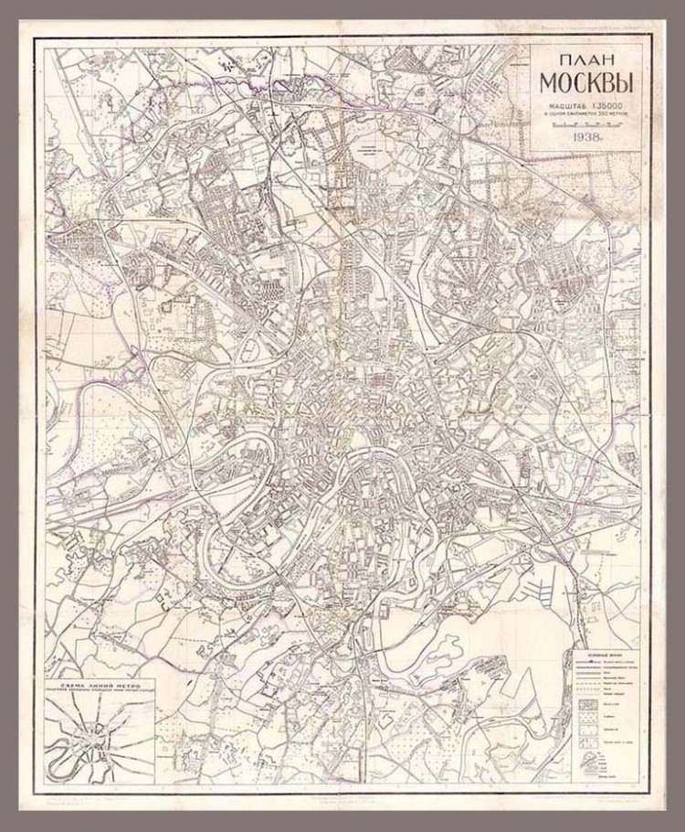 Карта 1938 года