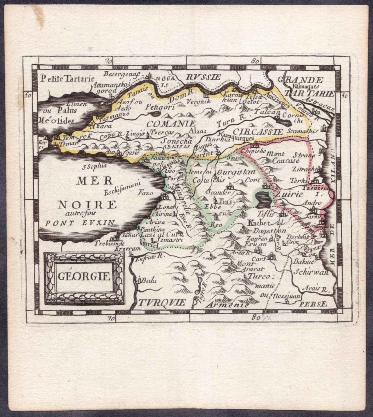 Старинная карта грузии