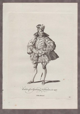 Германия, мода. Немецкий дворянин в 1577 году. 