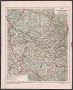 Карта Ярославской губернии, конца XIX века.
