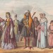 Костюмы народов Кавказа: грузины, черкесы, армяне, 1880-е годы.