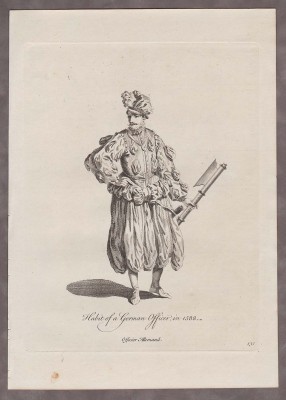 Военное обмундирование. Немецкий офицер 1588 год.