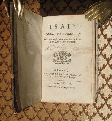 Религиозная книга на французском языке, 1673 год.