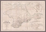 Антикварная карта Крыма, 1855 год.