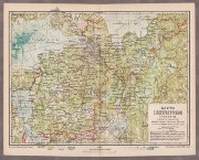 Карта Санкт-Петербургской губернии, конца XIX века.