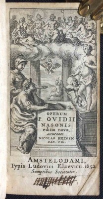 Поэмы Овидия, 1652 год. Эльзевир.