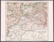 Карта Самарской губернии, конца XIX века.