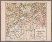 Карта Самарской губернии, конца XIX века.