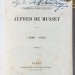 Альфред де Мюссе. Поэзия, 1850 год.