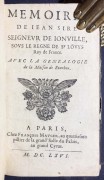 Воспоминания Жана де Жуанвиля, 1666 год.