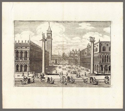 Италия. Венеция. Площадь Сан Марко. Вид с большого канала, 1640-е года.