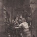 Тенирс. Наслаждение курением, гравюра середины XVIII века.