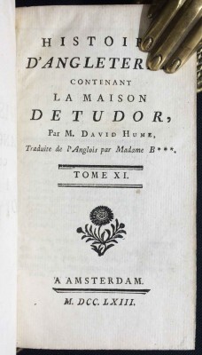 Дэвид Юм. История [Англии] Дома Тюдоров, 1763 год.
