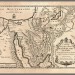 Иудаика. Антикварная карта скитаний иудеев, 1722 год.