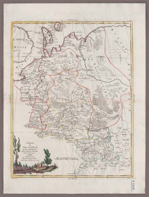 Карта Архангельской Губернии, 1782 год.