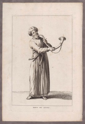 Иудаика. Левит с шофаром, 1720-е гг.