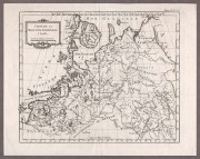 Карта Московии. Северо-Западная Россия и страны Балтии, 1764 год.