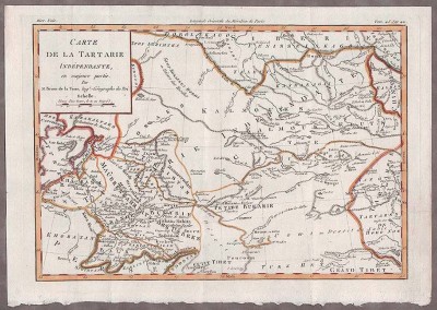 Антикварная Карта Независимой Тартарии, 1780-е годы.