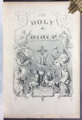 Иллюстрированная семейная Библия Пейна, [1859] год.