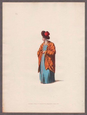 Костюмы народов России. Валдай, замужняя женщина, 1803 год.