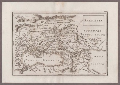 Сарматия. Карта юга России и Кавказа, 1790-е года.