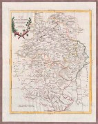 Карта Московской и Воронежской Губерний, 1782 год.