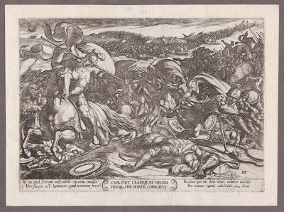 Батальная сцена из Ветхого Завета, 1613 год. 